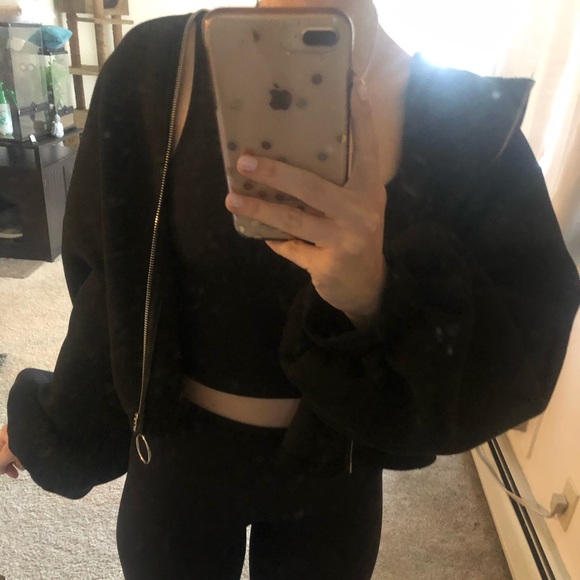 Zara cropped zip up hoodie - Picture 2 of 6
